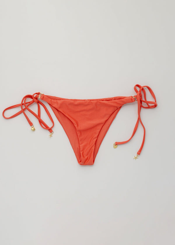 Moana Light Coral Tie-Side Bikini Bottom