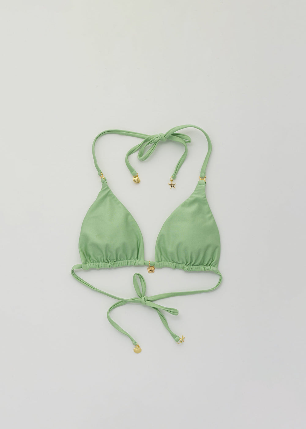 Moana Spring Green Triangle Bikini Top