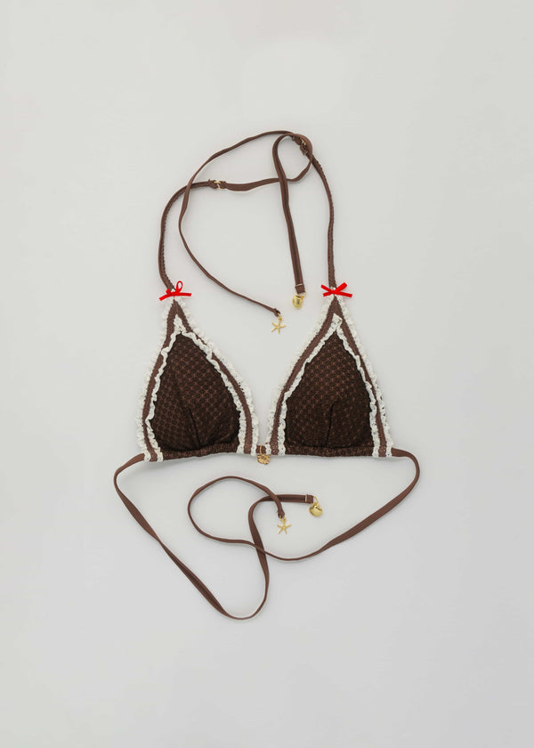 Nalu Brown Bikini Top