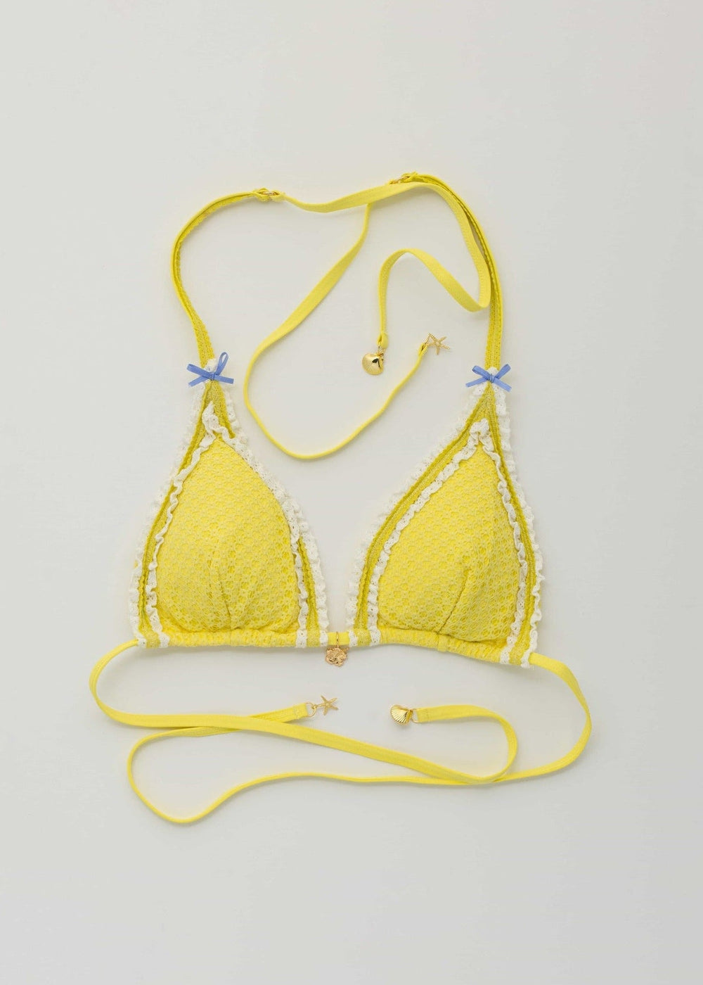 Nalu Yellow Bikini Top